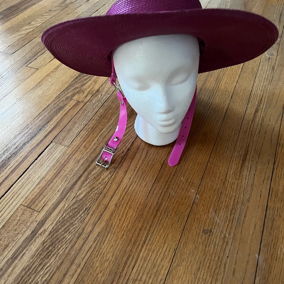 Hot pink cowboy hat with chinstrap! - Picture 6 of 7